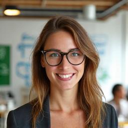 Portrait de Lisa Martin, femme jeune et dynamique, directrice UX.