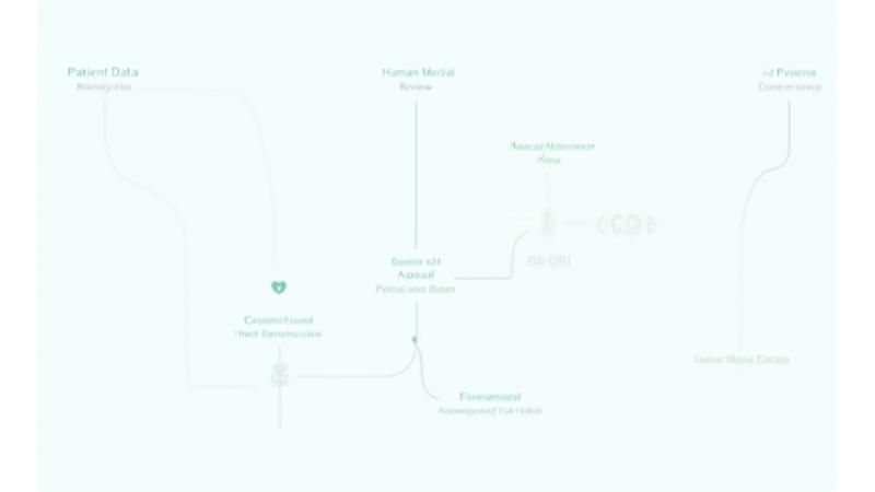 Organigramme des protocoles de sécurité patient de Lumière Santè, détaillant le rôle de l'IA et la validation humaine.