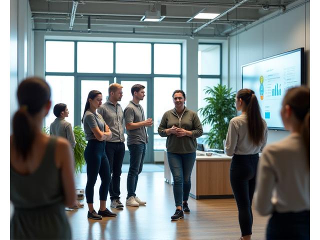 Équipe en entreprise bénéficiant des programmes de prévention santé