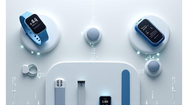 Dispositifs médicaux connectés affichant des données vitales